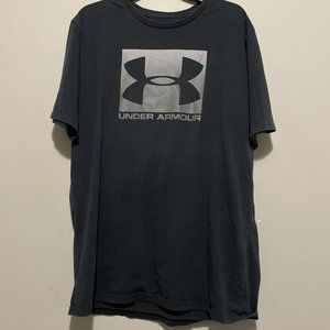 Under Armour Shirt Men's XL Black Short Sleeve T Shirt Faded